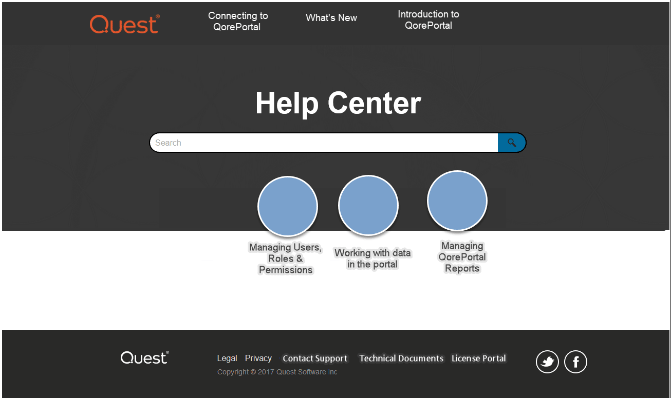 QorePortal new UI mockup